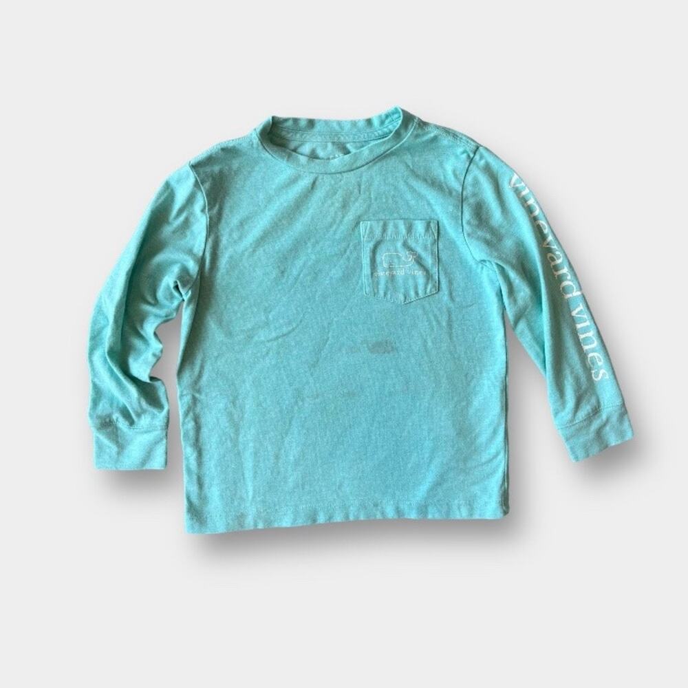 Vineyard Vines Vintage Whale Edgartown Tee Shirt Green 3T